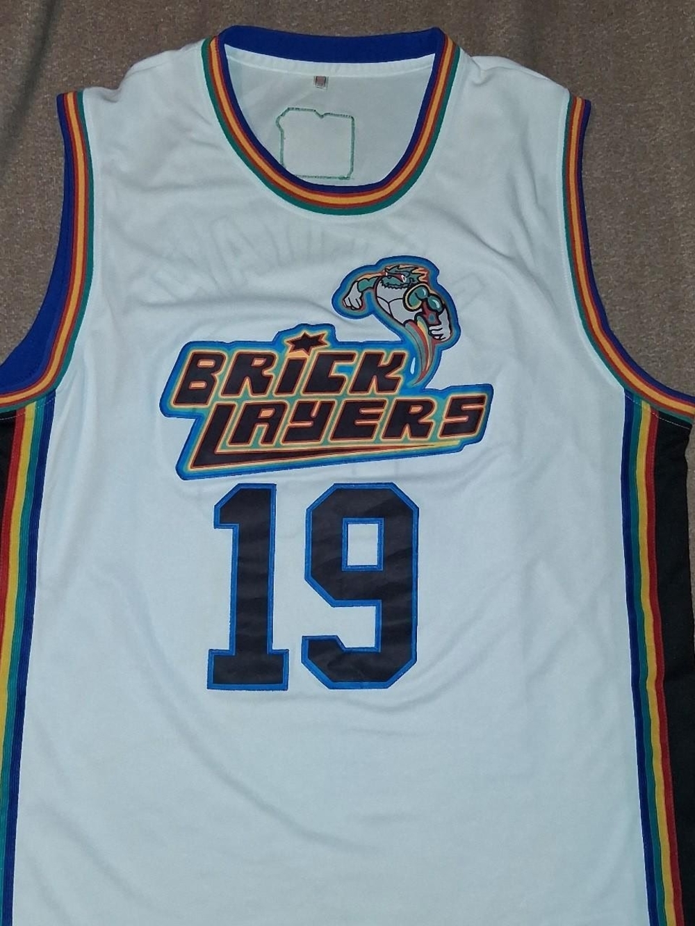 MTV Brick Layers White AALIYAH Basketball Jersey - #19